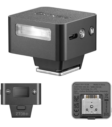 Amazon | Zeniko ZF04 ミニカメラフラッシュスピードライトオンカメラ
